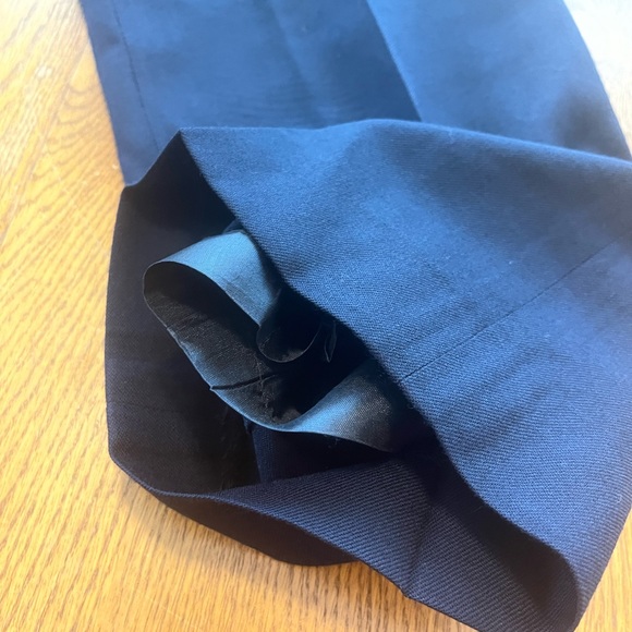 Pendleton Vintage Navy Wool Pants High Waisted Ankle Crop 10P - Picture 8 of 9